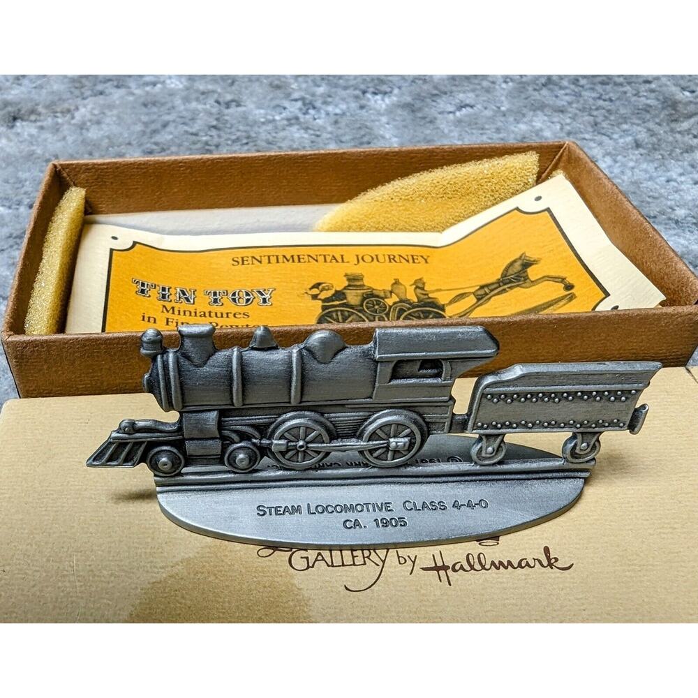 Hallmark Tin Toy STEAM LOCOMOTIVE CLASS 4-4-0 CA 1905 vtg pewter 1981 foamers